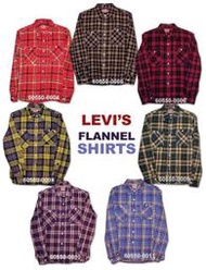 日版Levis flannel shirts 紅色格紋法蘭絨長袖襯衫外套厚 木村  uniqlo stussy
