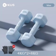 【ขายเป็นคู่】KUS ดัมเบล 5 kg 2ชิ้น weight training ดัมเบลล์ ฟิตเนส 1kg/2kg/3kg/4kg dumbbell set
