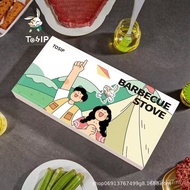 Tool Rabbit Oven Charcoal Fruit Grill Portable Outdoor Spree Set Happy Carbon Picnic Camping Leather