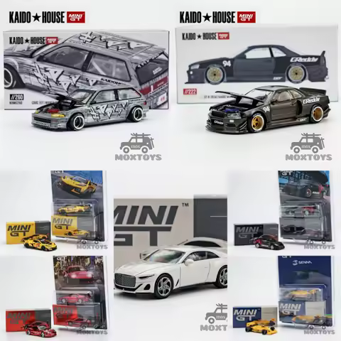MINI GT 1:64 Civic Kaido GR86 Z06 A80 99T R34 Kaido Batur Diecast Model Car