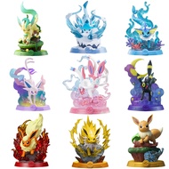 Funism 9สไตล์ Pokemon eeveelution espeon sylveon glaceon leafeon vaporeon flreon flareon โมเดล Pokém