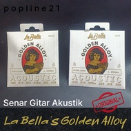 La Bella Golden Alloy Acoustic Guitar Strings / LaBella Acoustic String 09