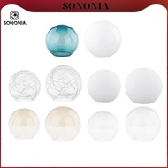 [SONONIA] Glass Globe Lamp Shade 2.56-2.76inch Fitter Open Handmade Creative Light Fixture Replaceme