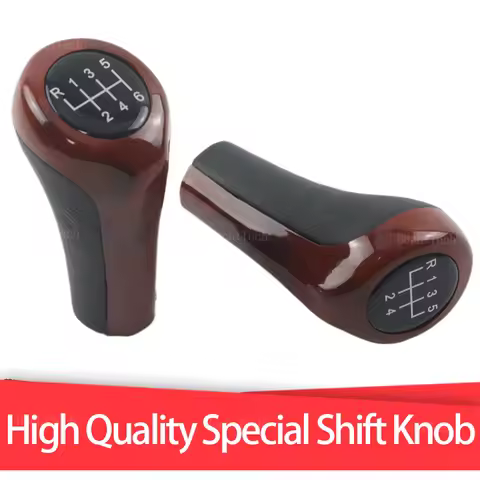 Car 5 6 Speed Leather Gear Black Shift Knob For BMW E90 E91 E92 E93 E30 E36 E46 F30 E60 E61 E28 E34 