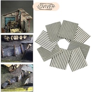 [Loviver] 8 X 1/35 Steel Shed, Corrugated Sheet, Sand Table, Miniature Architecture,
