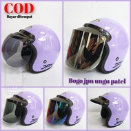 HELM BOGO JPN WARNA UNGU PASTEL LILAC GLOSSY