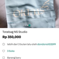 Everyday NS Studio bag blue NEW