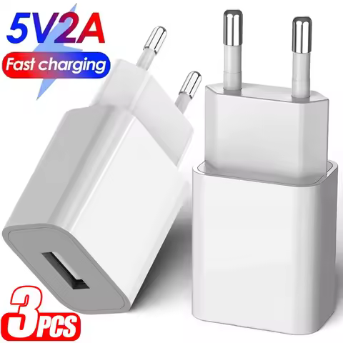 EU/US 5V 2A Fast Charging USB Phone Chargers QC3.0 High-speed Wall USB Adapter Cellphone Charger Pow