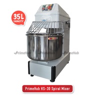 PrimeHub HS-30 Spiral Mixer - Commercial Mixer Pastry Dough / Bread Dough / Puff Pastry / Shortcrust