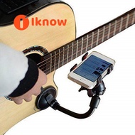 I Know Guitar Universal Smartphone รองรับที่วางโทรศัพท์ Mount Clip Suction Cup For Acoustic