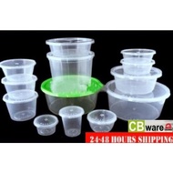 [READY-STOCK] Round Microwave Food Container With Lid Tupperware / Kotak Plastik Bahulu-CB Ware 10pc