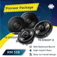 Pioneer TS-G1020F + Pioneer TS-G1620F-2 = 10cm 2-Way Speaker + 6-1/2" 2-Way Coaxial Speaker 300W Max