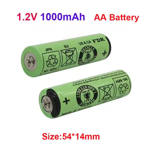 1.2V 1000mAh NI-MH Battery for FDK Braun Shaver S3 320S-4 340S-3 350CC-5 5776 5779 5773 5774 3050S 3