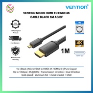 Vention Micro HDMI to HMDI 4K Cable Black 1M AGIBF