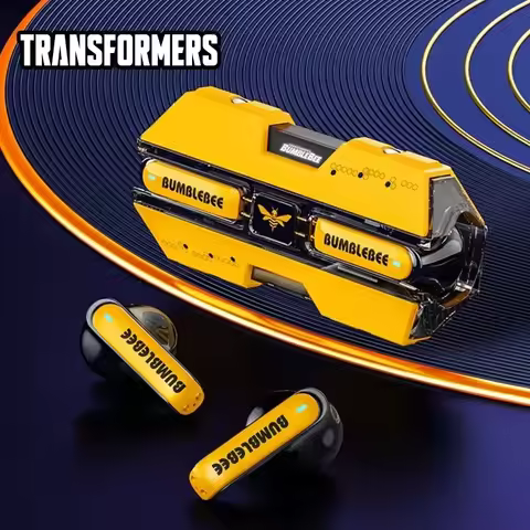 Transformers TF-T01 Wireless Bluetooth 5.3 Earphones HIFI Sound Bumblebee Headset Gaming Low Latency