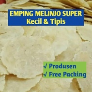 Emping Melinjo Super Tipis (Gurih /Pedas / Pedas Manis / Original) Kemasan 500 Gram Asal Bantul - Jo