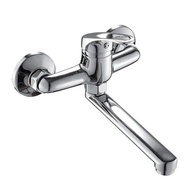 Kitchen Faucet Mixers Wall Mounted Single Handle Mixer Tap Sink Faucet Rotation Hot Cold Water Mixer