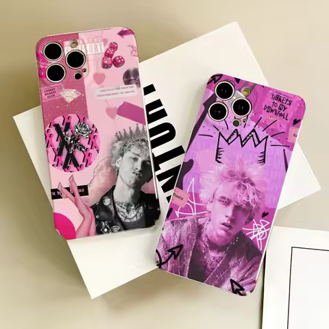 MGK M-Machine Gun Kelly phone case FUNDA For IPhone 16 15 14 13 12 11 Plus Pro Max Mini Precise Hole