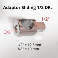 Joint Socket Adapter 1/2" x 3/8" Sliding 1/2"M x 3/8F