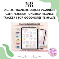 Digital Financial Budget Planner | Cash Planner | Undated Finance Tracker | PDF Goodnotes Template