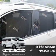 ZR For For Nissan NV350 E26 Urvan Caravan VAN 2012-2023 Magnetic Car Sunshade Front Windshield Curta