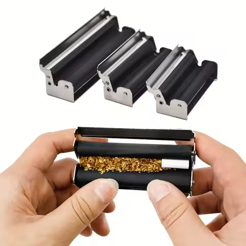New 2 in 1 Metal Cigarette Roller 70/78/110mm Cigarette Maker Roller Hand Cigarette Rolling Machine 