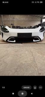 小米SU7全车件小米前嘴总成前杠总成大灯仪表台轮毂后杠总成轮毂座椅天窗全车电器包圍 前槓 後槓 保險槓 中網 大燈 下護板 亮條 水箱 冷凝器 電子扇 老款改新款 低配升級高配 泵把頭 前泵把 後泵把