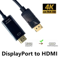 DisplayPort to HDMI 4K Cable 1.8M 3M DP to HDTV Audio Adapter for PC Monitor TV Projector Pro  Kabel