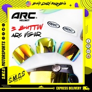 [𝟭𝟬𝟬%𝗢𝗥𝗜] ARC VISOR VA3 PREMUIM 3 BUTTON SIANG MALAM 3 PIN BUTTON VISOR UNTUK MS88 MHR III NS88 MAGN