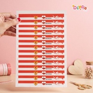 MERAH [Contents 28 pcs/ 56 pcs] August Red and White Cheek Stickers | August 17th Event Stickers | I