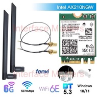 Wifi 6 6E Wireless Card Intel AX210 Bluetooth 5.2 AX200 M2 NGFF M.2