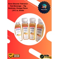 OGTT Kron Glucose Tolerance Test Beverage – 75g Dextrose, Orange Flavor | 8 fl. oz. Bottle