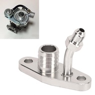 Sinhopsa Turbo Oil Feed Inlet Flange Gasket Adapter Kit  Return Drain Restrictor Metal Alloy Compati