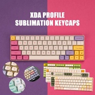 dge Xda keycaps Sublimation keycaps137 Keys Honey Milk Keycaps PBT XDA Profile for Gateron Cherry MX