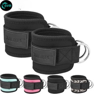 GVB Adjustable Padded Ankle Wrist Cuffs Padded Straps D-Ring Glute Kickback for Cable Machine, Ideal