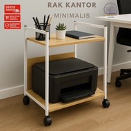 Minimalist Office Shelf - Multifunctional Office Shelf - Printer Shelf - Computer CPU Shelf - Docume
