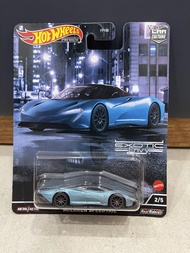 Xe mô hình đồ chơi bánh cao su Hotwheels 1:64 PREMIUM - CAR CULTURE - McLaren Speedtail
