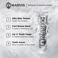 【Original】Marvis Tootpaste Whitening Mint Toothpaste For Bad Breath Stain Removal For Maintain Oral 