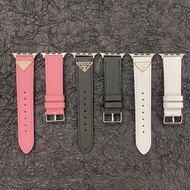 <SJ>Luxury Leather Watch Band 49mm for Smart Watches Series 8 Ultra 7 6 SE 5 4 3 2 1 Size 41mm 45mm 