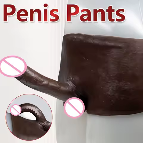 Realistic Dildo Strap-On Pants - Waterproof, Latex-Free Liquid Silicone with High Elasticity for Cou