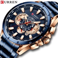 CURREN Wrist Watch Men Waterproof Chronograph Military Army Stainless Steel Male Clock Top Brand Luxury Man Sport Watche
