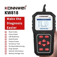 KANEED KONNWE เครื่องมือวินิจฉัยเครื่องตรวจจับความผิดพลาดบลูทูธ OBD2รถ KW818