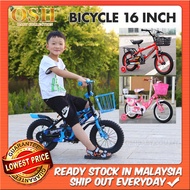 BICYCLE 16 INCH Basikal Saiz 16 Inci  Basikal Kanak-kanak 4-9 Tahun