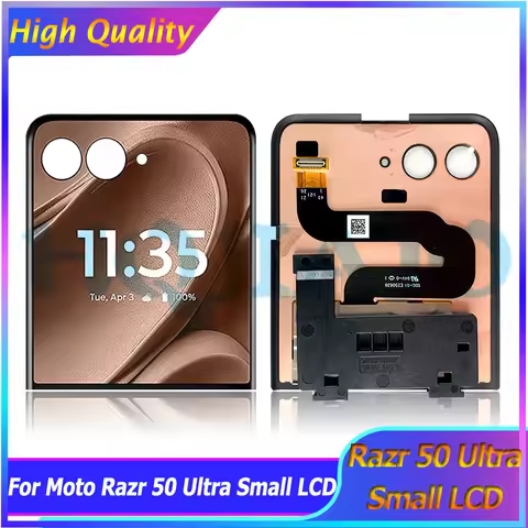 4.0" AMOLED For Motorola Razr 50 Ultra XT2451 LCD Display Touch Screen Digitizer Assembly For Moto R