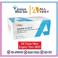 Alltest Covid Test Kit 20 tests/box, Covid 19 Test Kit, Antigen Test Kit, ART Kit Self Test Kit, Alltest Covid Home Test