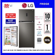 【 SAVE 3.0 VOUCHER 】LG 395L Fridge GN-B392PLGK Top Freezer with Door Cooling 2 Door GNB392PLGK Smart