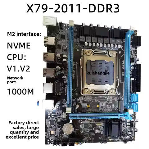 New X79 Motherboard LGA2011 Pin Server Desktop Computer Motherboard Supports DDR3 Gaming Package 389