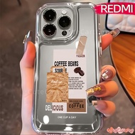 Coffee motif Cute Case Redmi 12 13C 9C 12C 10C A3 10A Note-12 13 Pro 11 9 4G 10 5G 11 Pro Coffee Aes