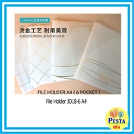  (1Pcs) A4 6Pocket Folder Holder, File Holder, File Folder