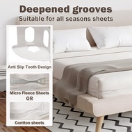 【fdhjtyhtjj】4 Pack Lock Sheet Holders, Bed Sheet Holder, Secure Bed Sheets Firmly in Place, Heavy Du